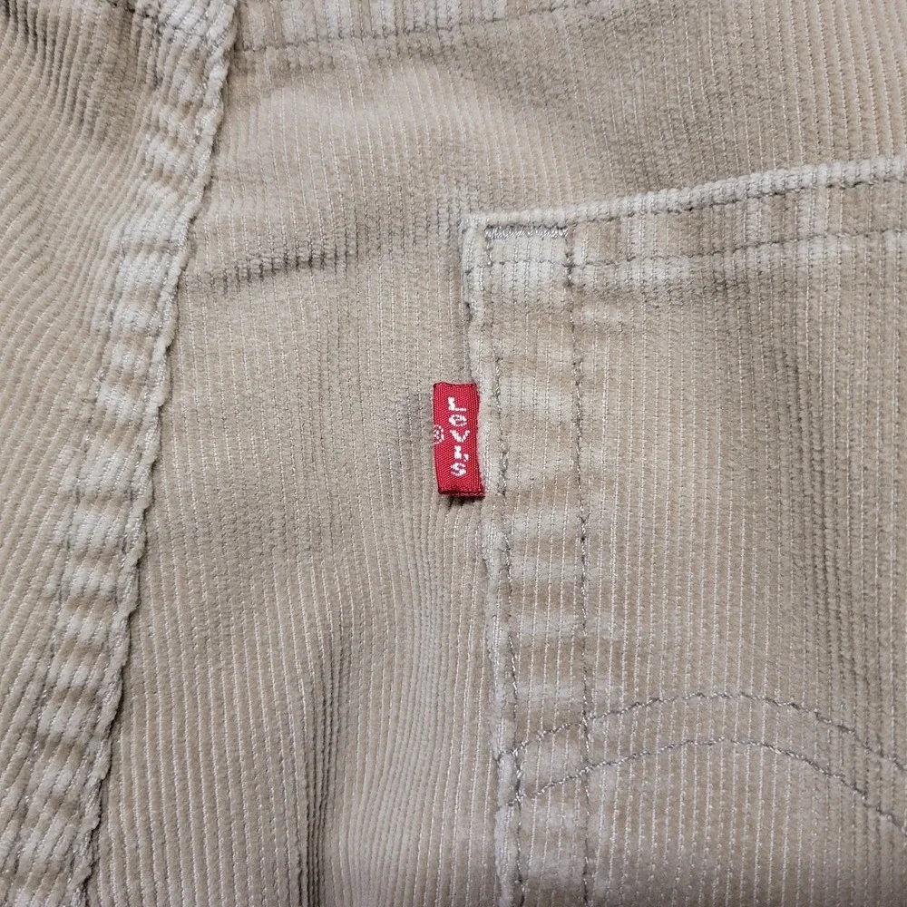 Levis 559 Pants Mens 38x30 Beige Corduroy Baggy Relaxed Fit Straight Leg‎ Y2K